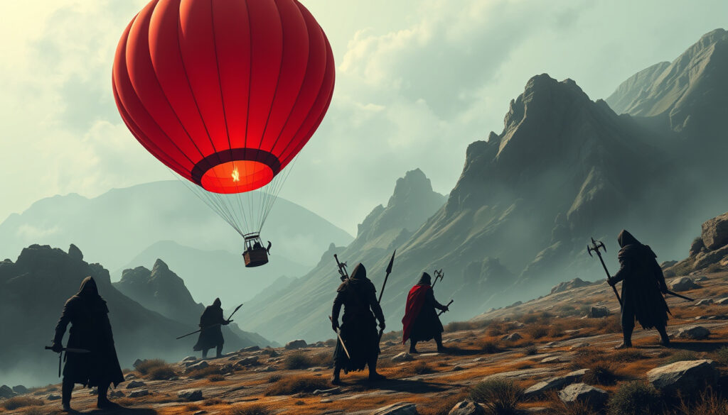 Unveiling the Enigma of the Barbarians’ Scarlet Balloon: A Tale of Intrigue and Adventure